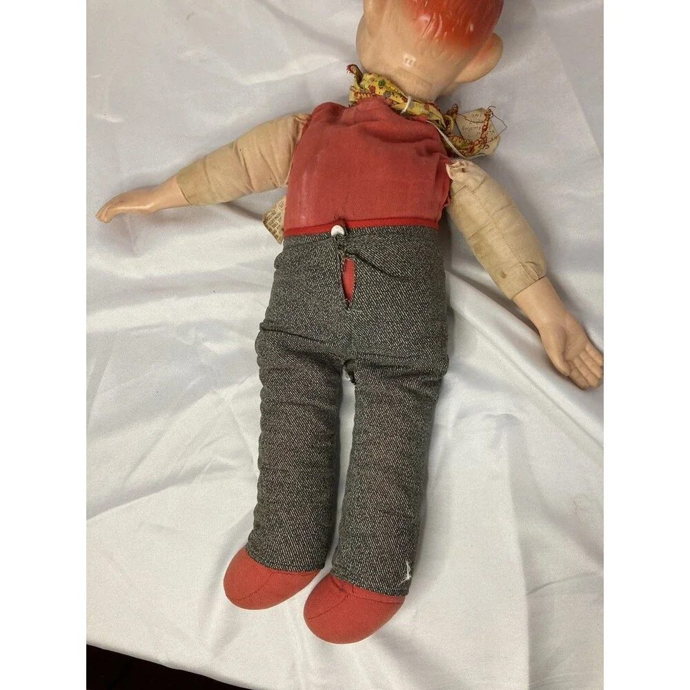 Vintage EEGEE Howdy Doody Ventriloquist Doll NBC Freckle Face Collectible